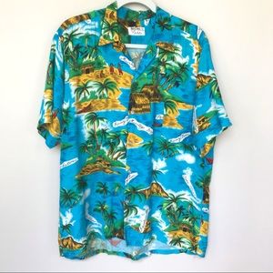 Vintage National Sport Shirts by Manhattan Made in Jamaica  Hawaiian XL
